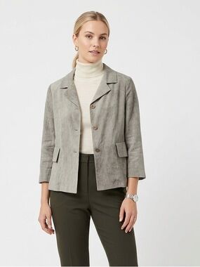Annette Görtz Made in Germany Grey Linen Blend Blazer EUR 38 or Medium